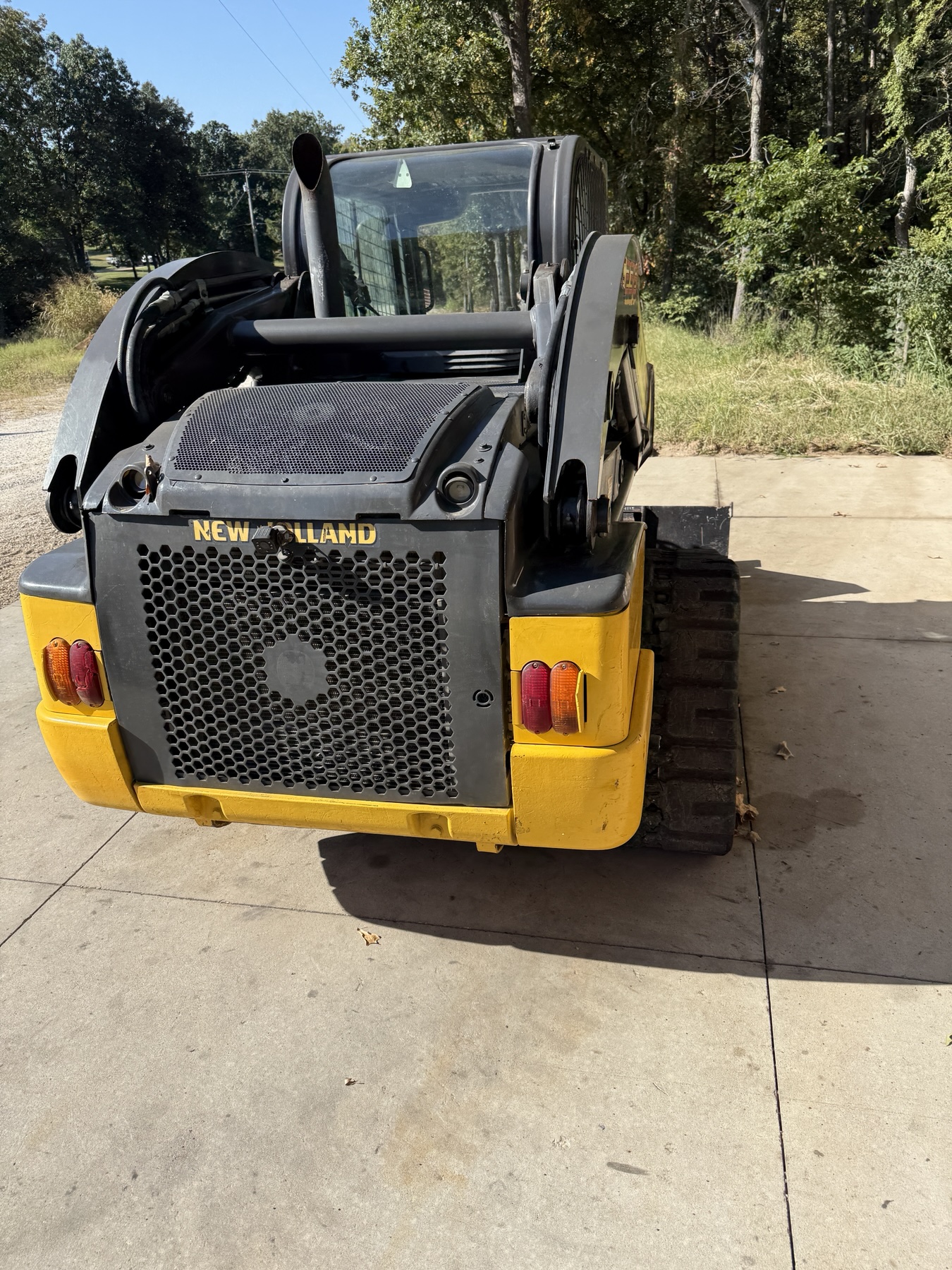 Rear view of the 2018 New Holland C238