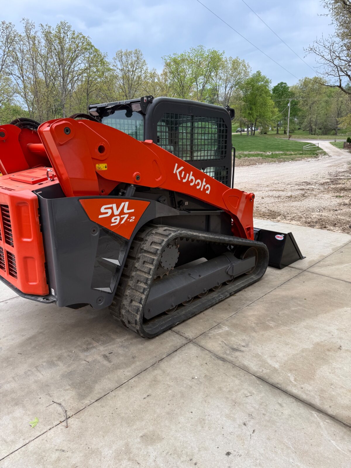 Kubota SVL97-2 right side and rear view