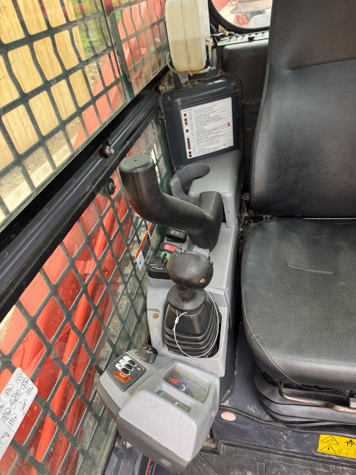 Kubota SVL97-2 left-hand operator controls