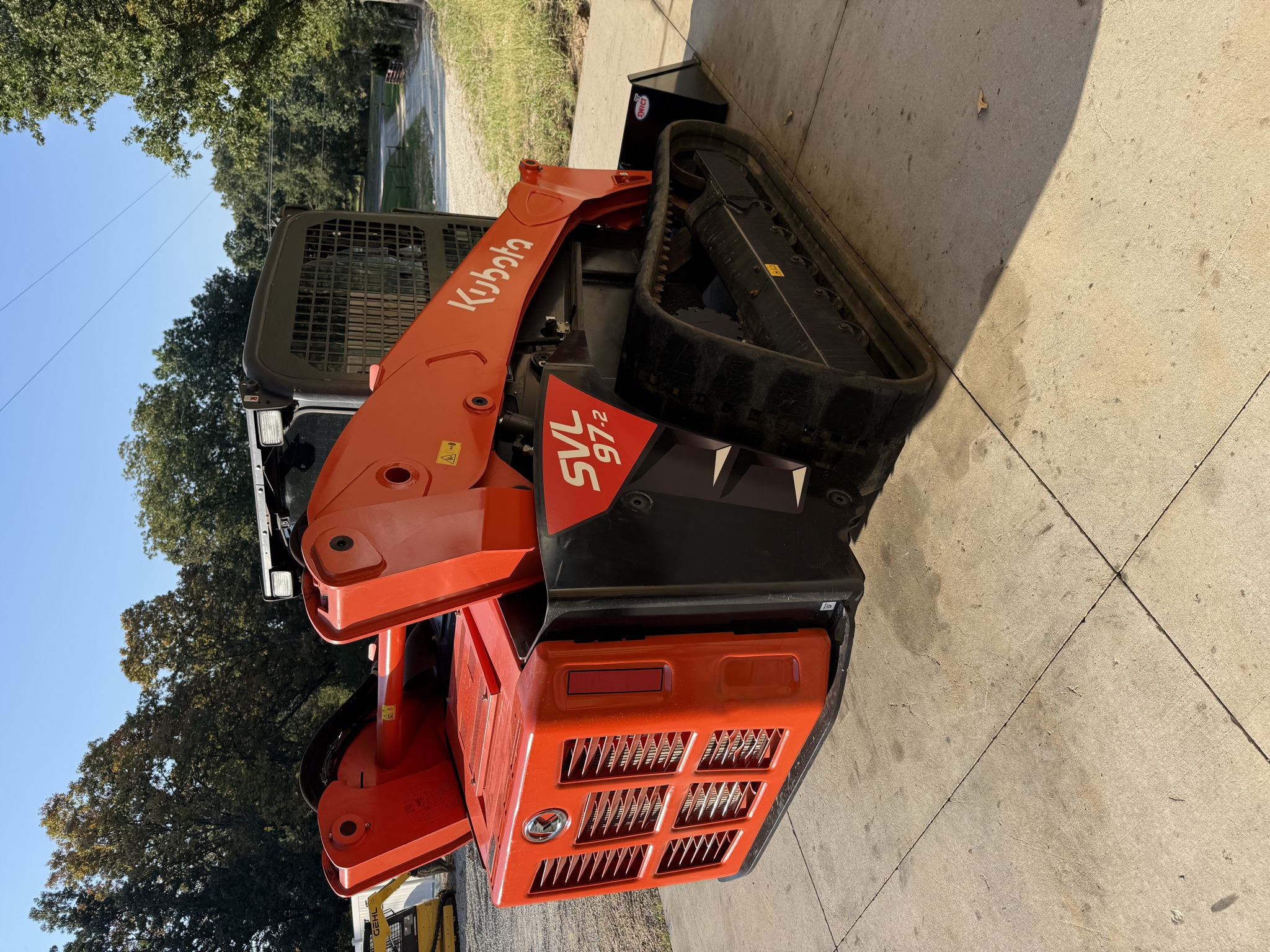 Kubota SVL97-2 rear three-quarter view