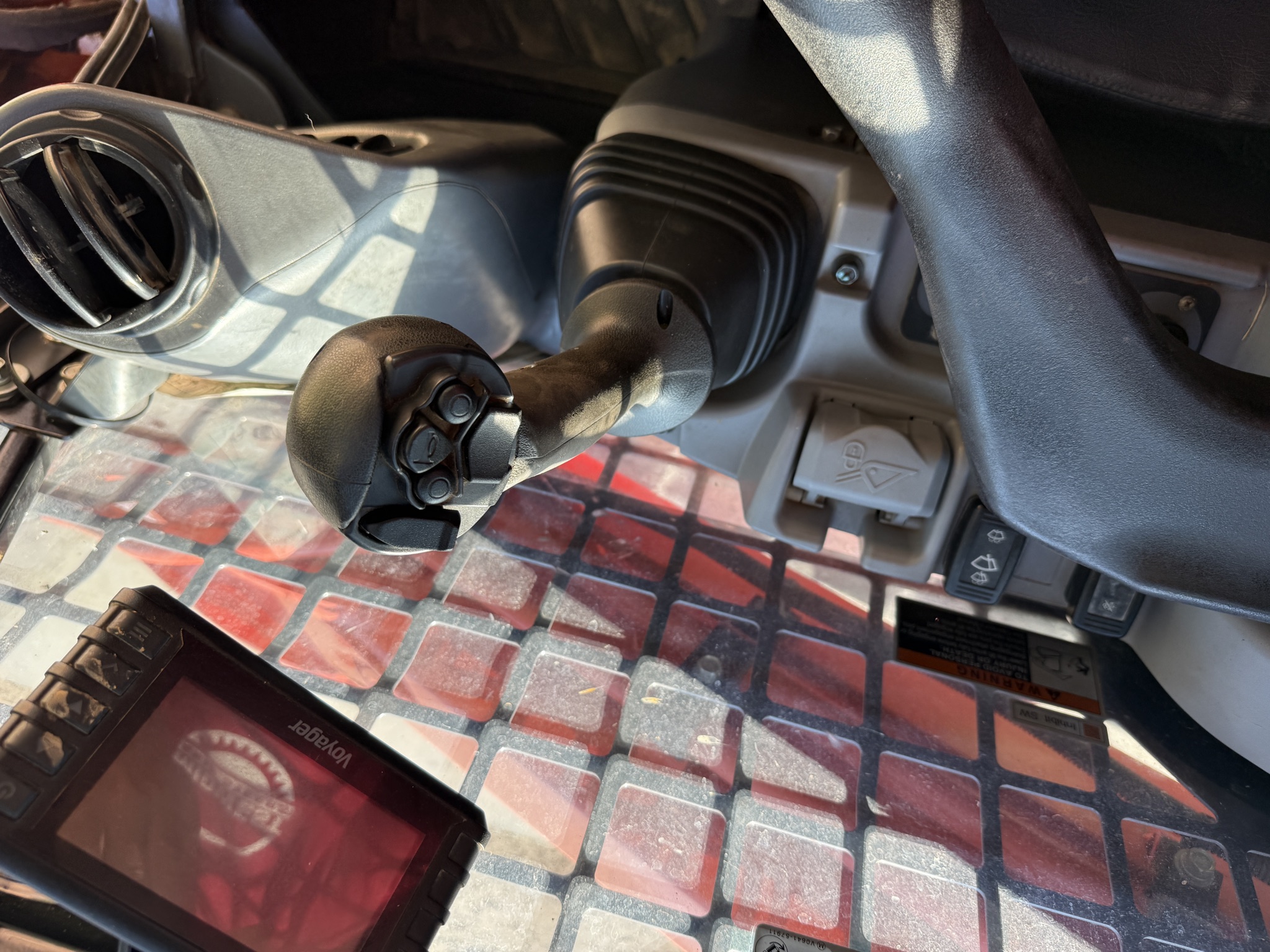 Kubota SVL97-2 right joystick and backup camera monitor
