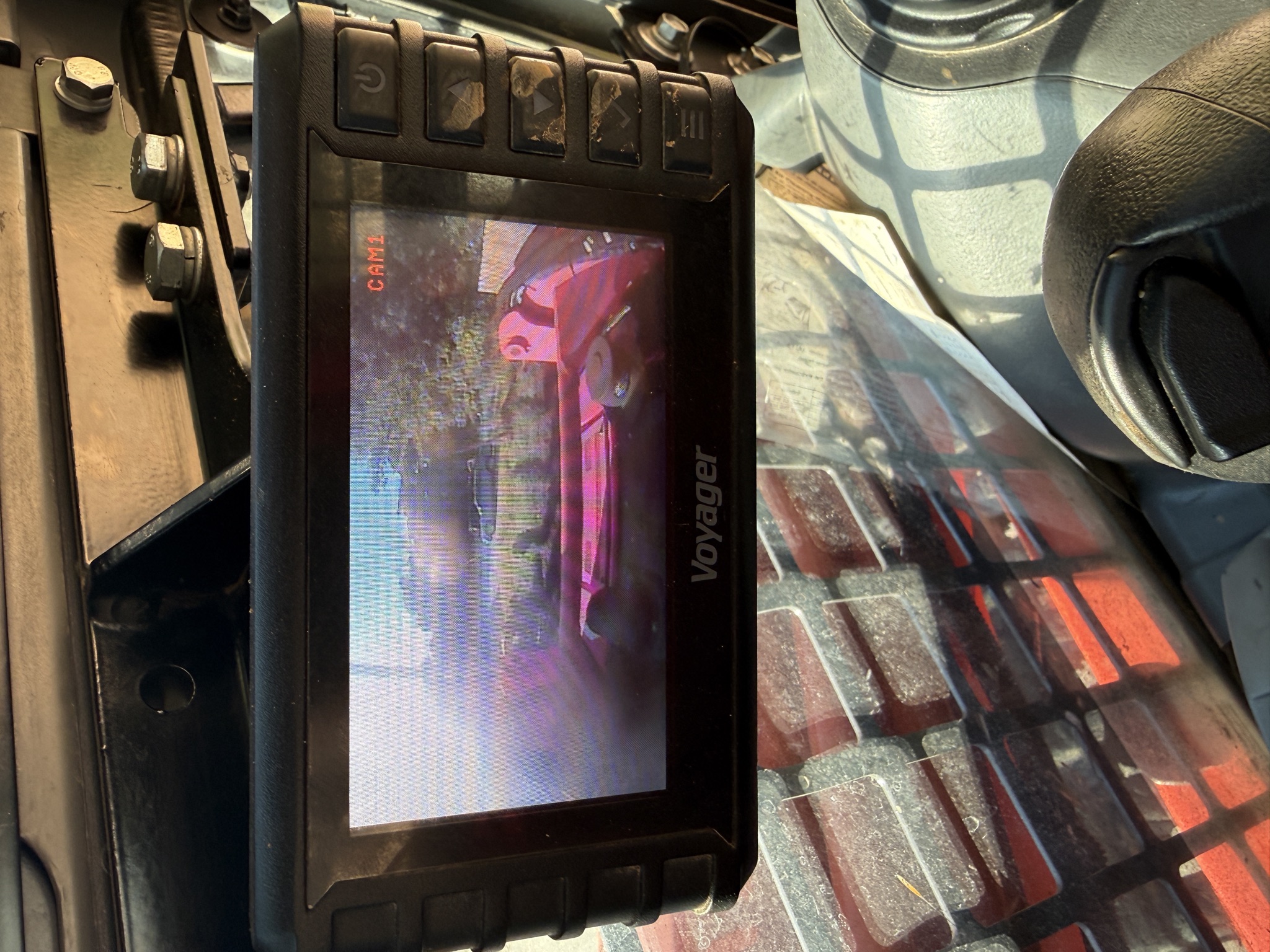 Kubota SVL97-2 backup camera display